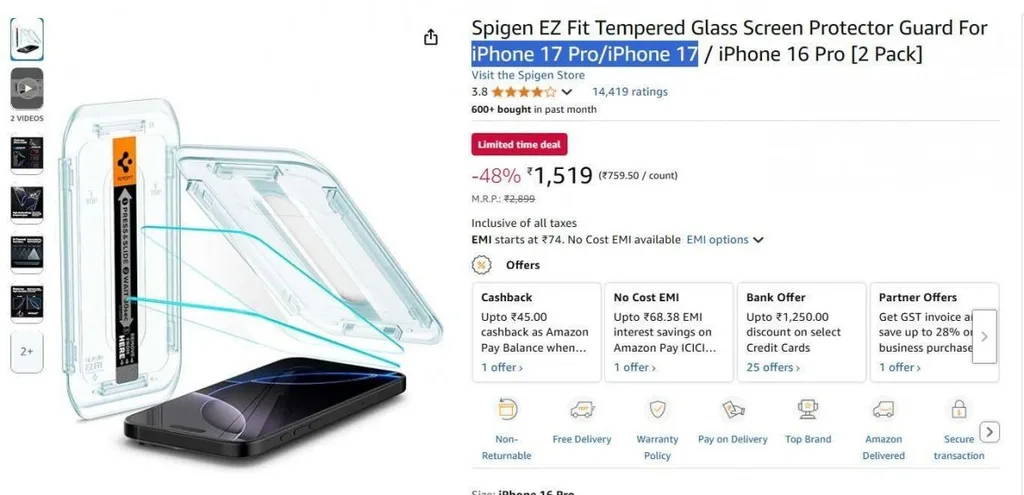 Spigen, iPhone 17’nin ekran boyutunu gün yüzüne çıkardı