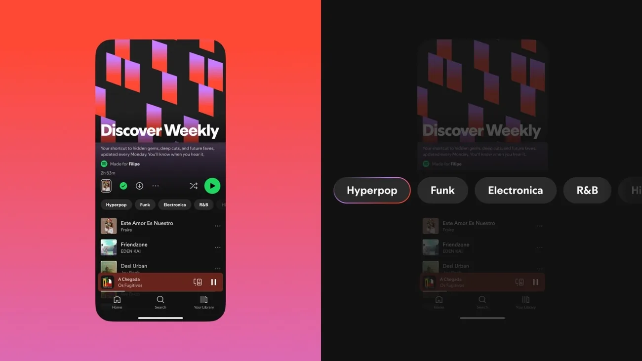 Spotify, Haftalık Keşif listesini tür filtreleriyle güncelledi