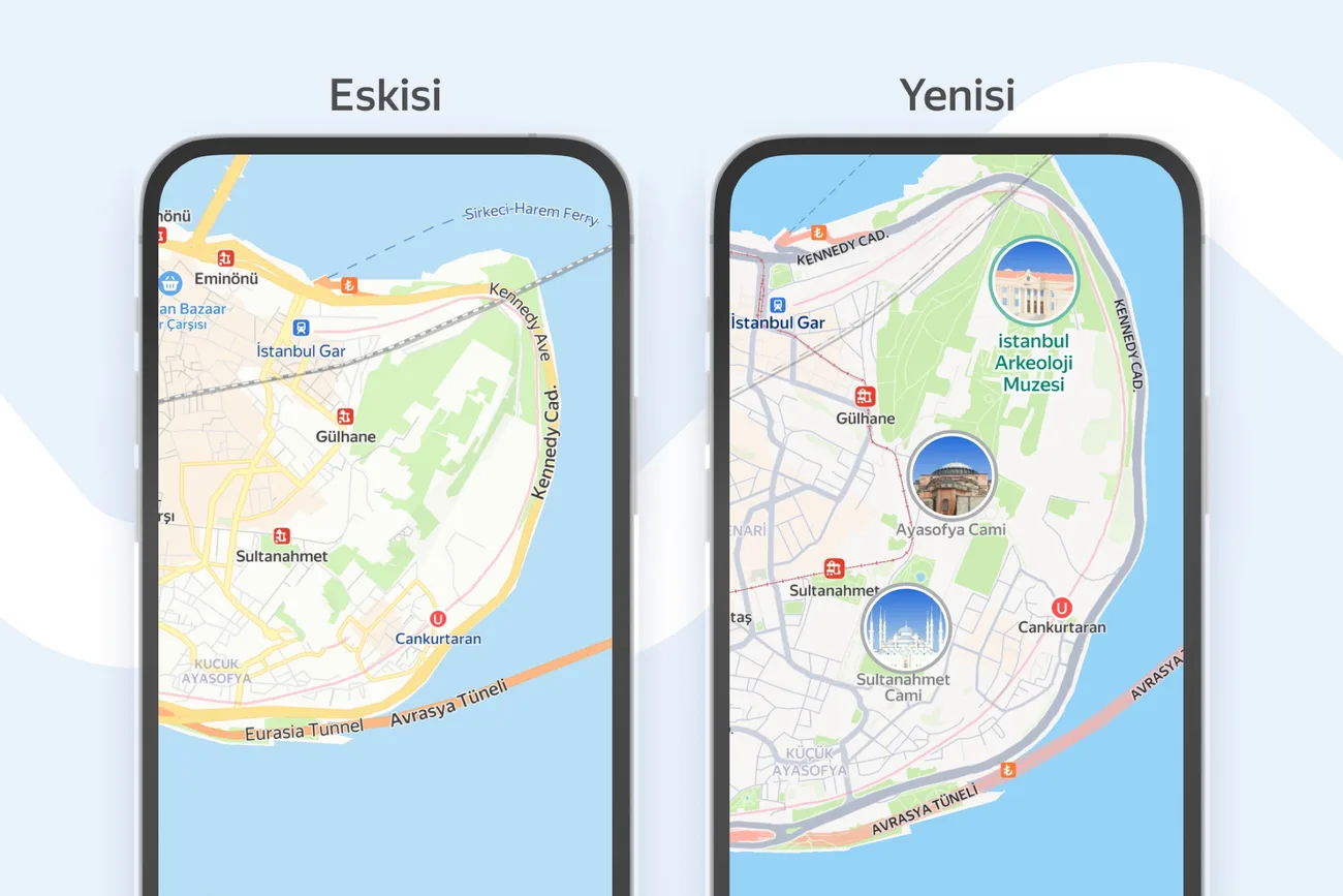 Yandex Türkiye, harita deneyimini yeni görsel güncellemelerle geliştirdi