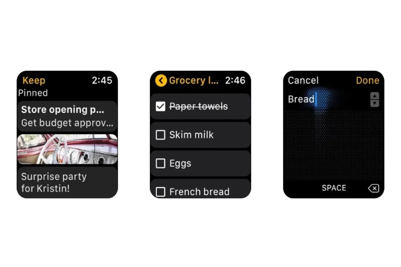 Google, Keep uygulamasının Apple Watch desteğini sonlandırdı
