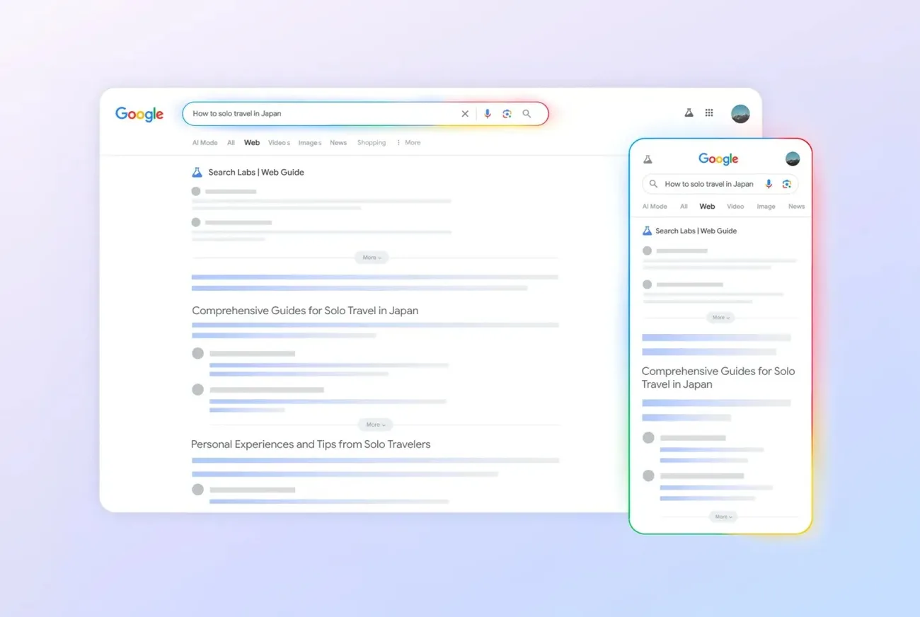 Google, Gemini teknolojisini kullanarak Web Guide ile arama sonuçlarını kategorize eden yapay zekâ destekli özelliği tanıttı