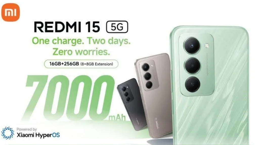 Redmi 15 5G, büyük ekranı ve dev piliyle sınıfını zorlayacak
