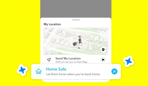 Snapchat kullanıcıları güvenle eve döndüklerini arkadaşlarına tek dokunuşla bildirebilecek