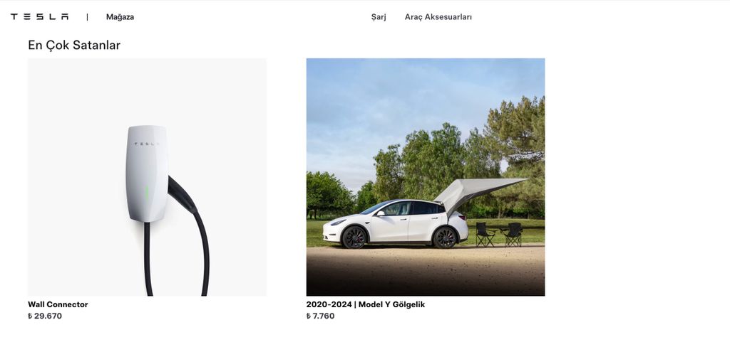 tesla shop türkiye