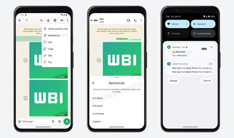 WhatsApp, mesajlara özel hatırlatma bildirimleri üzerinde çalışıyor