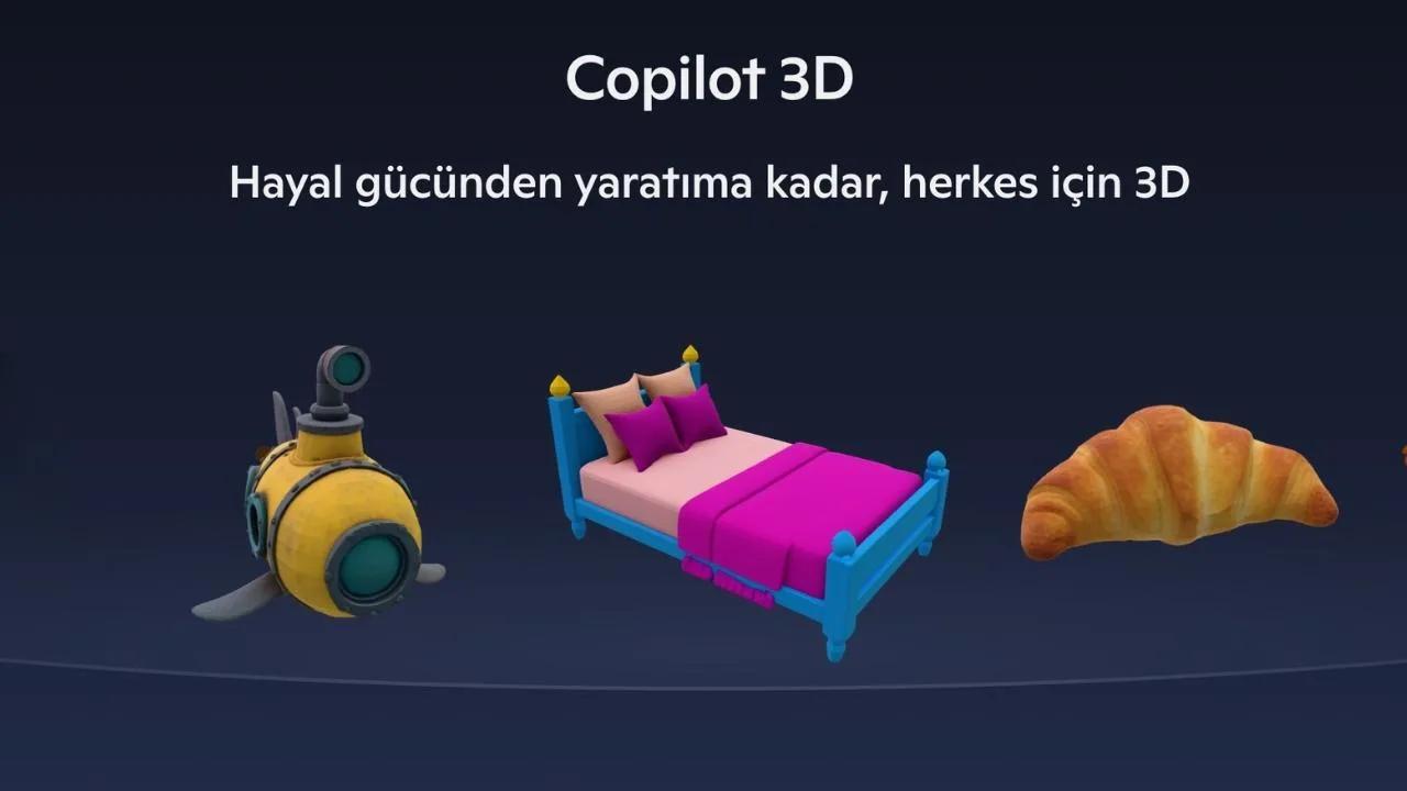 Microsoft Copilot 3D, tek fotoğraftan 3D model üretiyor