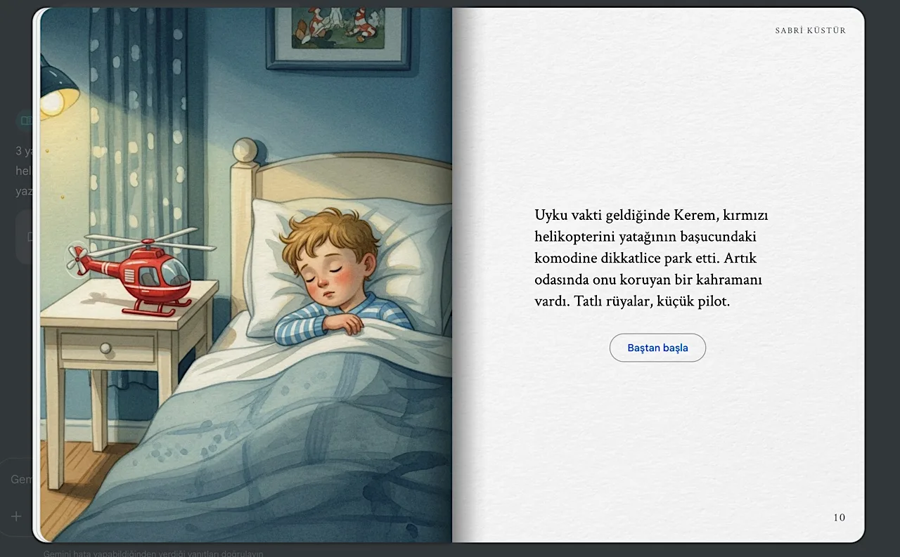 Google Gemini ile kişisel çizimlerden çocuk hikâyesi üretilebiliyor