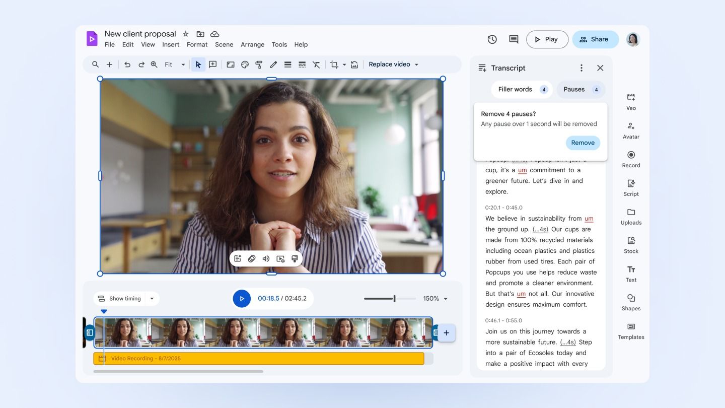 Google Vids artık tüm kullanıcıların erişimine açıldı