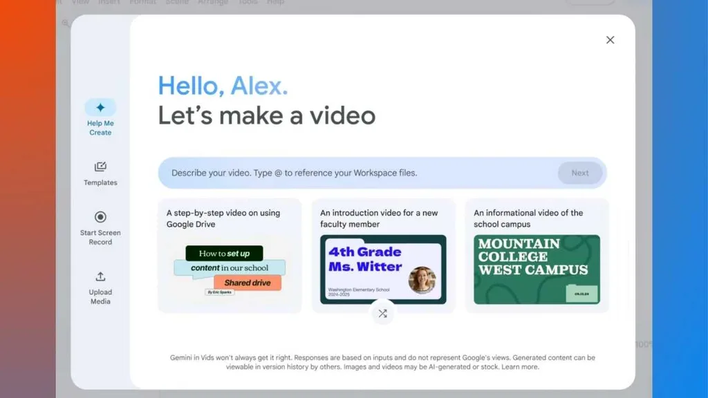 Google Vids artık tüm kullanıcıların erişimine açıldı