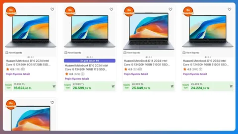 Huawei MateBook D14 ve D16 modellerinde sepette net %5 indirim uygulanıyor (Ağustos 2025)