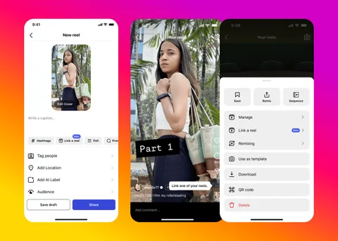 Instagram içerik üreticilerine Reels videolarını seri halinde bağlama imkânı sundu