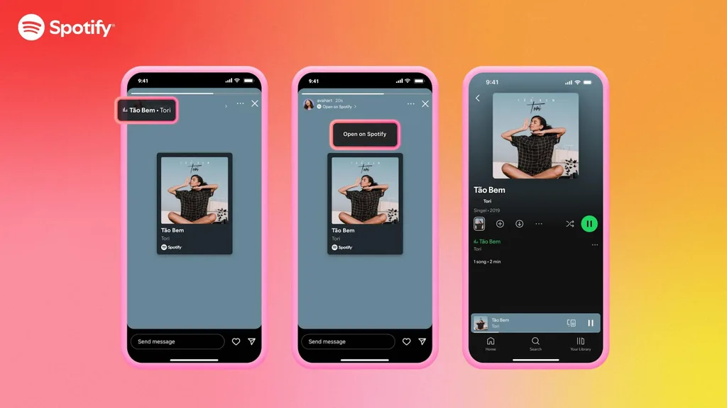 Instagram ve Spotify entegrasyonu müzik paylaşımını daha etkileşimli kılıyor