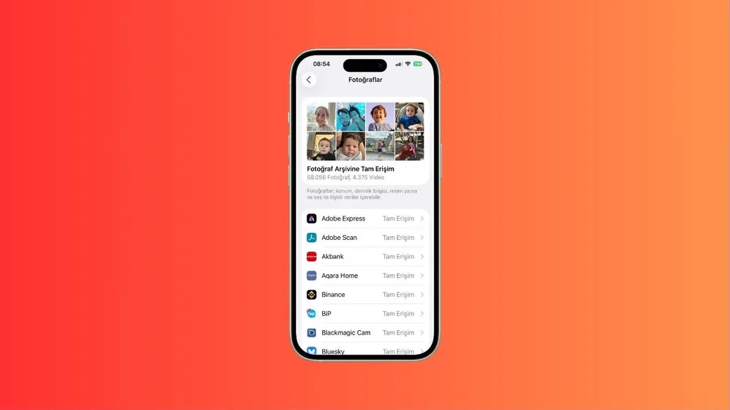 iPhone’da fotoğraf erişimi ayarları nasıl özelleştirilir?