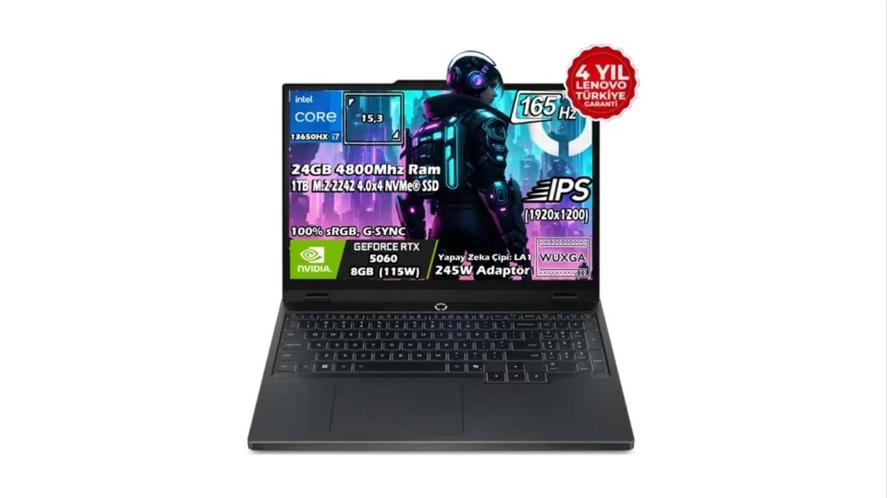 RTX 5060’lı Lenovo Legion 5, sınırlı süreli indirimle satışta (Ağustos 2025)