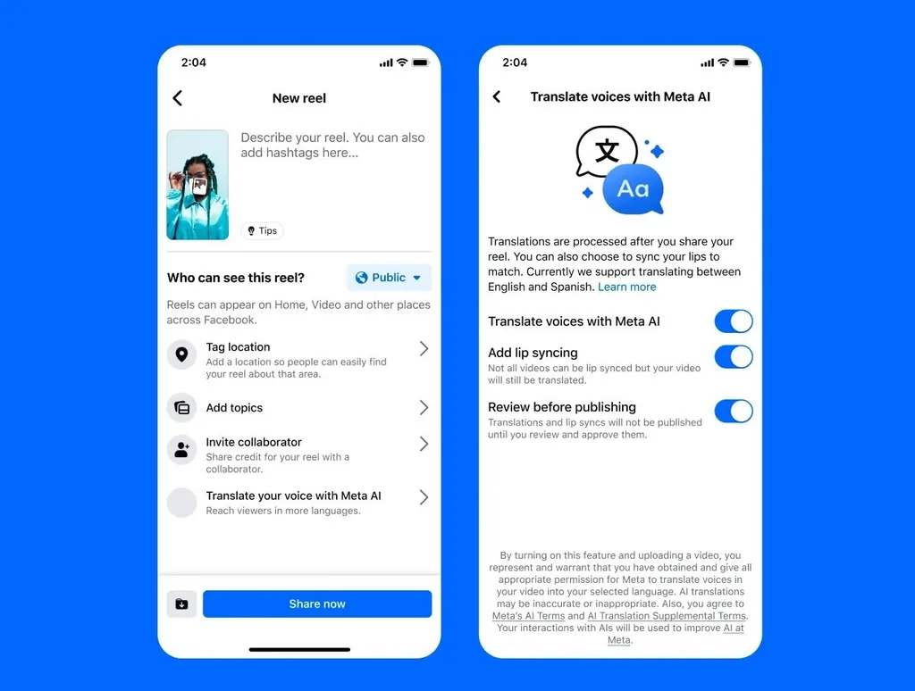 Meta yapay zekâ ile Instagram videolarına dublaj desteği getirdi