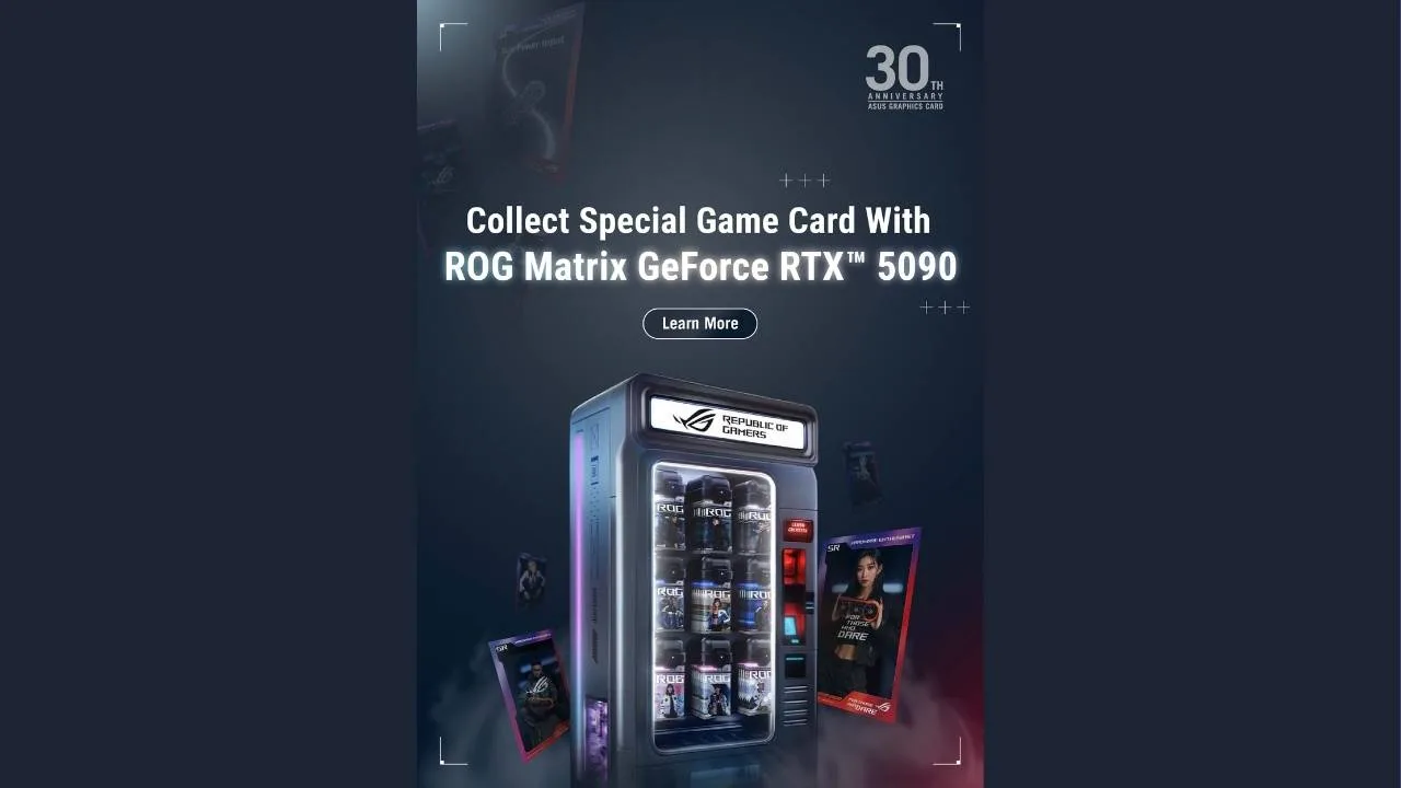ASUS, ROG Matrix GeForce RTX 5090 30. Yıl Özel Sürümünü Tanıttı