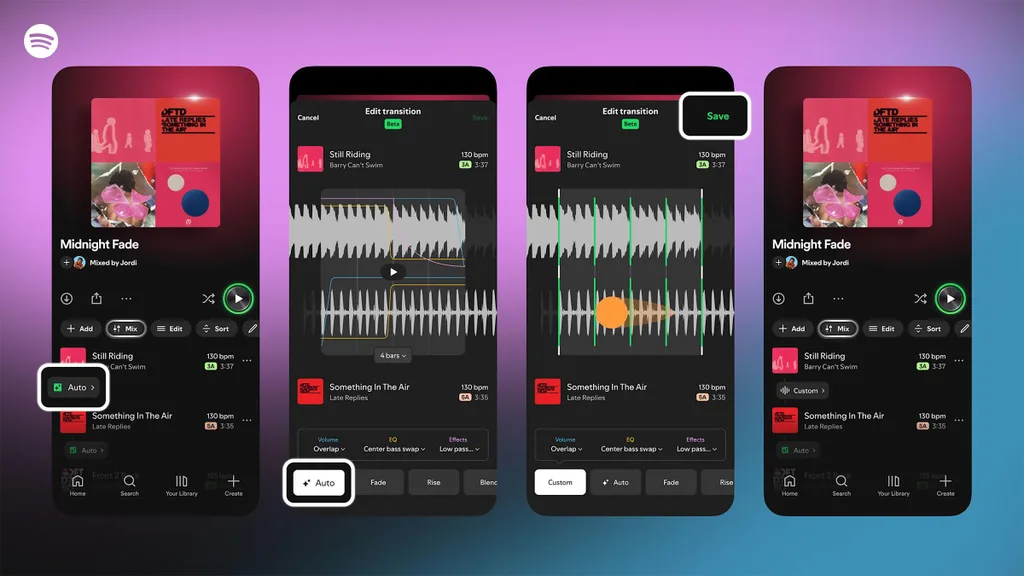 Spotify çalma listelerinde şarkılar artık kesintisiz akacak