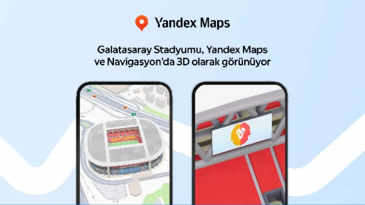 Galatasaray Stadyumu, Yandex Haritalar’da 3D modelleme ile yayında