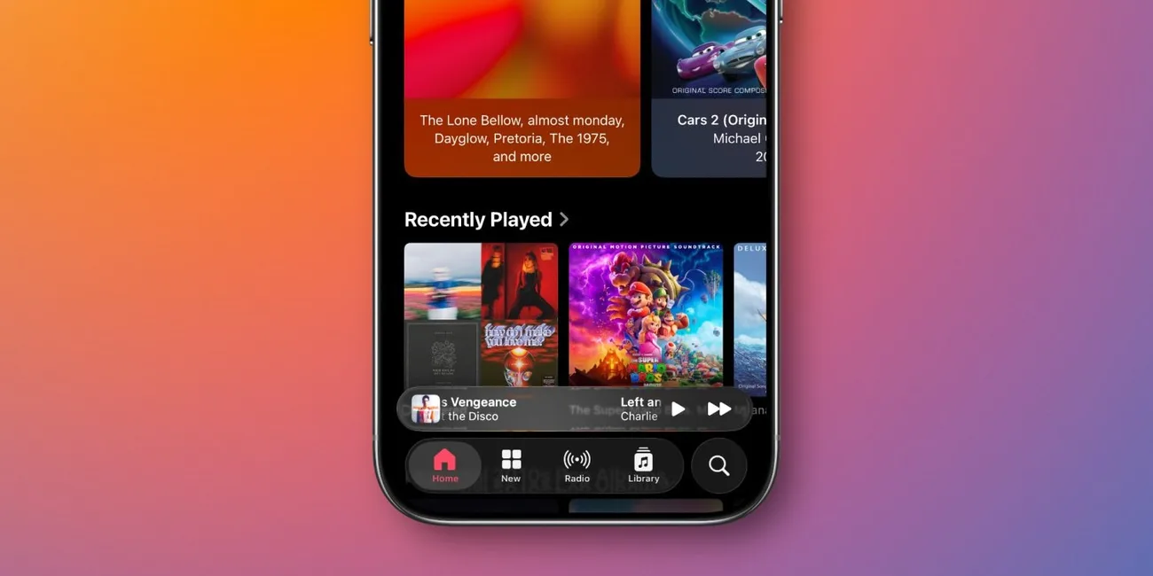 iOS 26.1 ile Apple Music’in mini oynatıcısına kaydırma hareketi ekleniyor