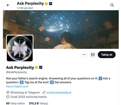 Perplexity AI’ın Ask Perplexity X hesabı için Türkiye’de erişim kısıtlaması kararı alındı