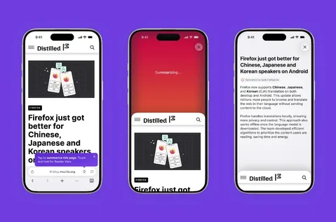Firefox, iPhone’larda “salla ve özetle” özelliğini devreye alıyor