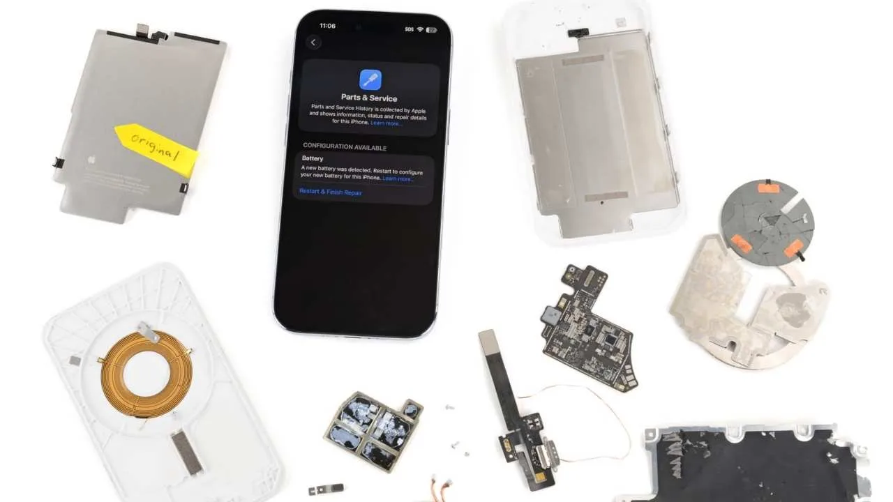 iPhone Air’ın iFixit’in incelemesinde aldığı onarılabilirlik puanı 7 oldu