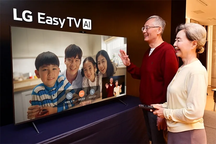 LG, yaşlı kullanıcılar için özel olarak geliştirdiği televizyonunu tanıttı