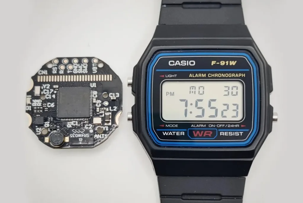 Casio F-91W için Ollee Watch One modülüyle Bluetooth ve sensör dönemi başladı