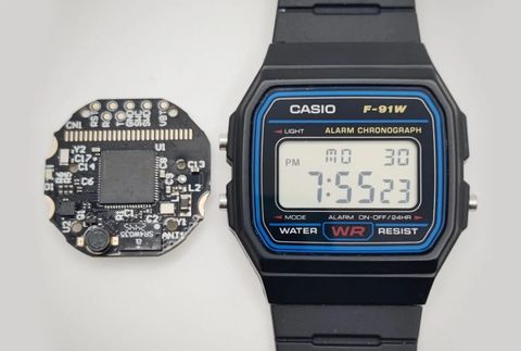 casio f-91w ollee watch one