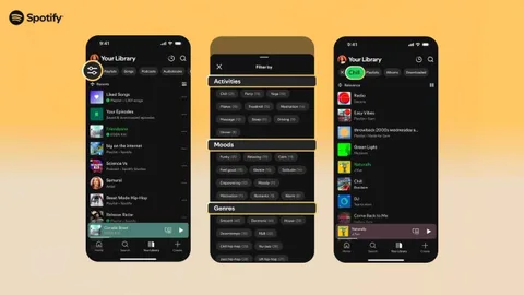 Spotify, Premium kullanıcıların kütüphanelerini etkinlik, ruh hali ve türe göre filtrelemelerine imkân tanıyan Smart Filters özelliğini duyurdu