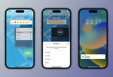 WhatsApp iOS uygulamasına mesaj hatırlatıcı özelliği geldi