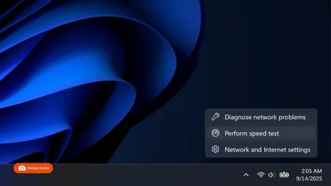 Windows 11’e görev çubuğundan İnternet hız testi butonu geliyor
