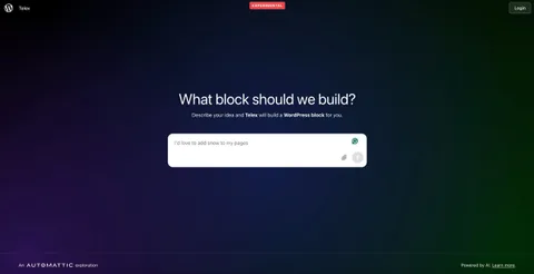 WordPress yapay zekâ tabanlı geliştirme aracı Telex’i tanıttı