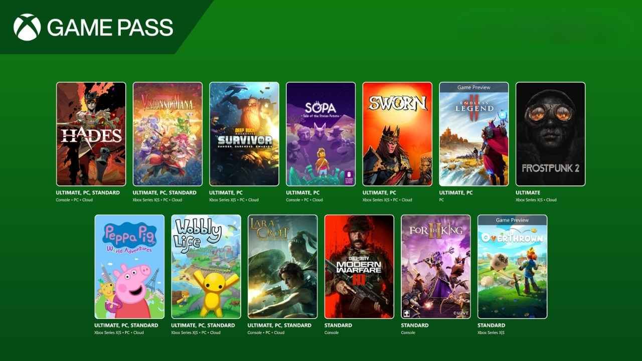 xbox game pass eylül 2025 ikinci dalga oyunları