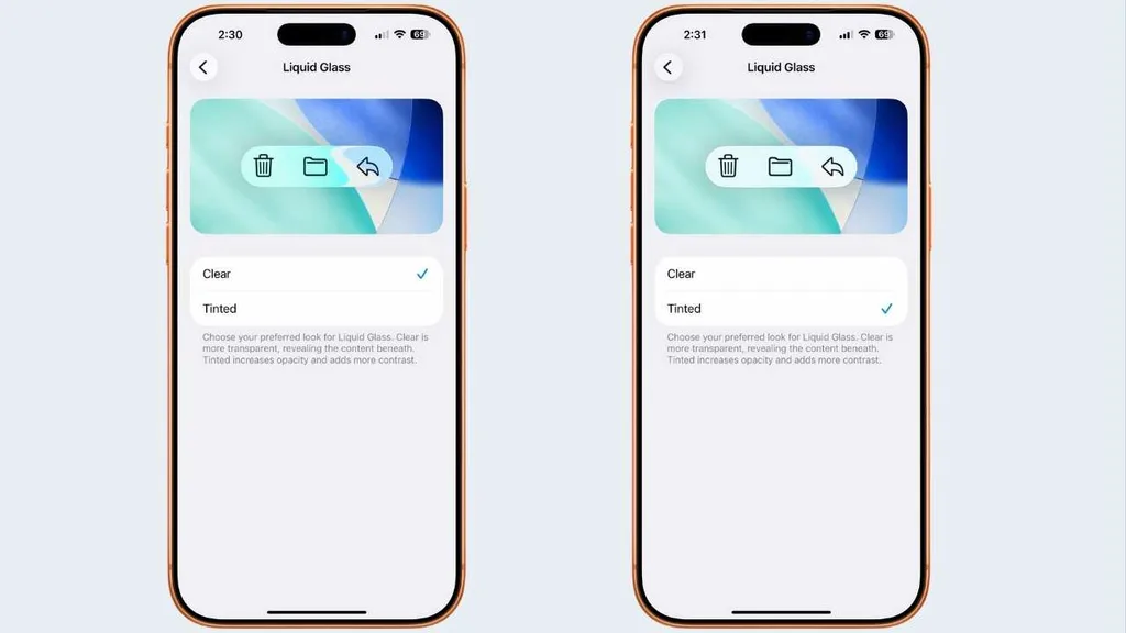 Apple, iOS 26.1 Beta 4 ile Liquid Glass görünümünü kişiselleştirilebilir hâle getiriyor