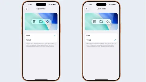Apple, iOS 26.1 Beta 4 ile Liquid Glass görünümünü kişiselleştirilebilir hâle getiriyor