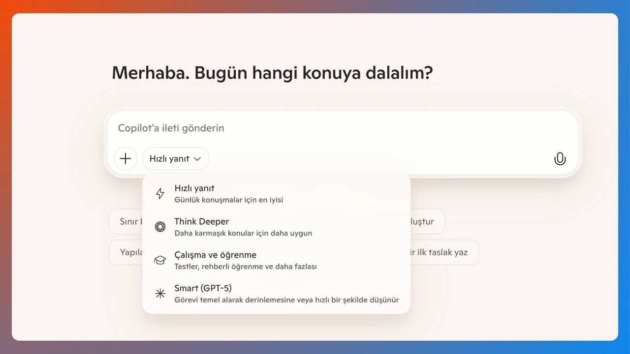 Microsoft Copilot’ta öğrenciler için “Çalışma ve Öğrenme” modu kullanıma açıldı