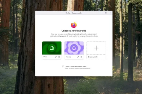 Firefox, tarayıcı oturumlarını ayırmak için yeni profil yönetim sistemini kullanıma sunuyor