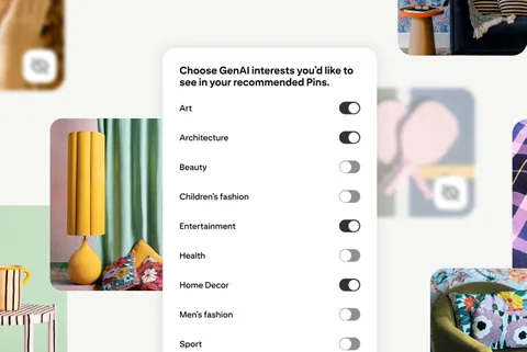Pinterest’te yapay zekâ içeriği azaltılabilecek ama tamamen engellenemeyecek