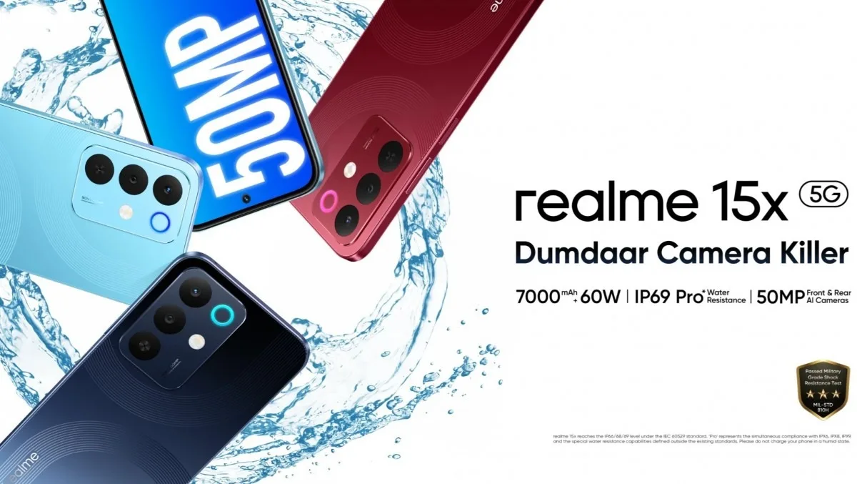Realme 15x yüksek yenileme hızına sahip ekranı ve güçlü piliyle tanıtıldı