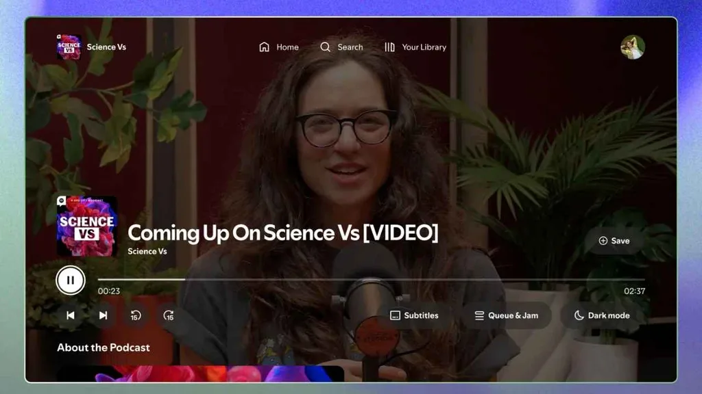 Spotify, Apple TV uygulamasını yeniledi: Video podcast ve klip desteği geldi