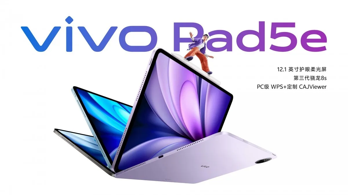 Vivo Pad 5e, Watch GT 2 ve TWS 5 modellerini tanıttı