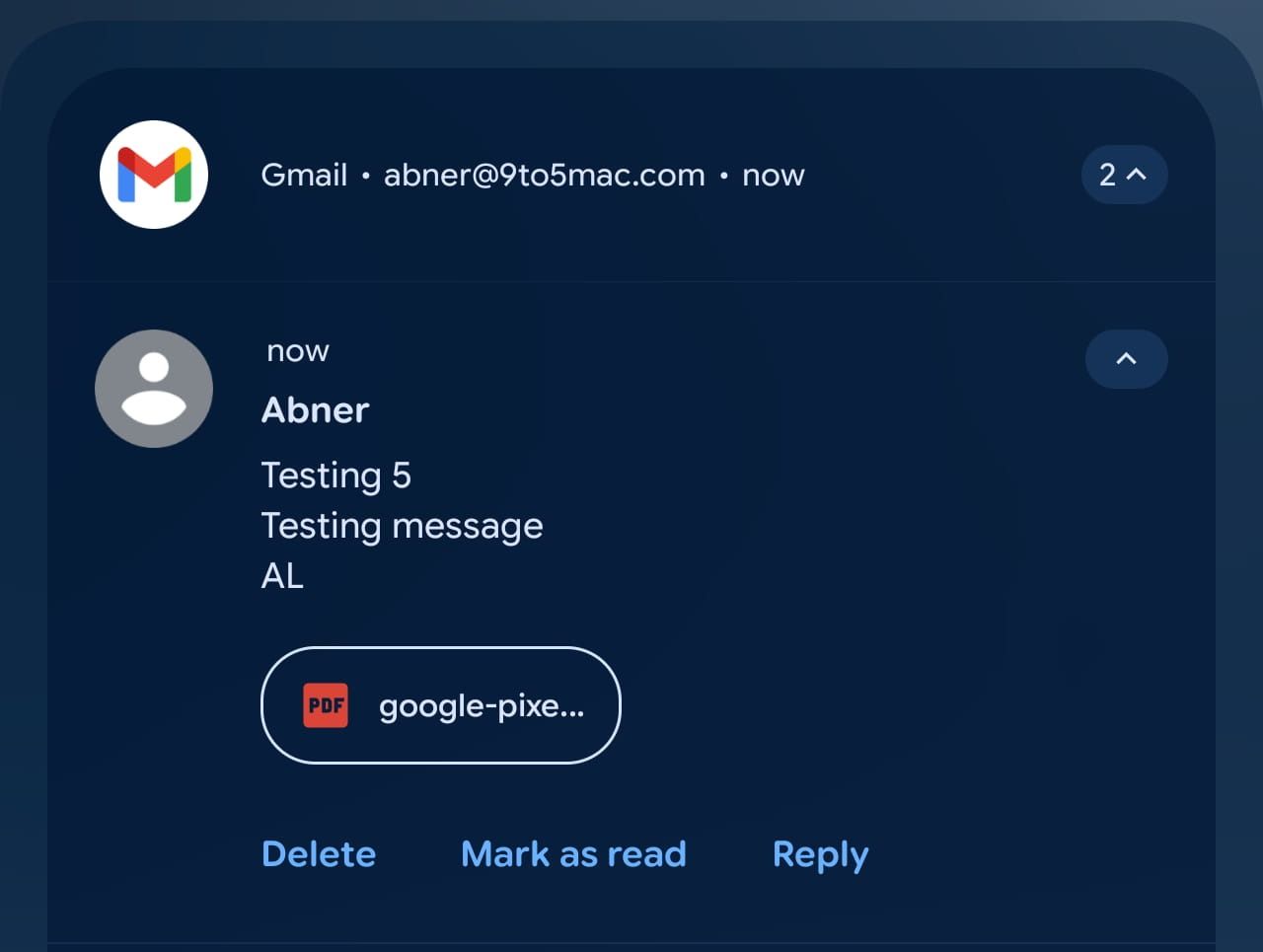 Gmail Android uygulamasında kullanıcılar bildirim üzerinden dosya eklerini görebilecek