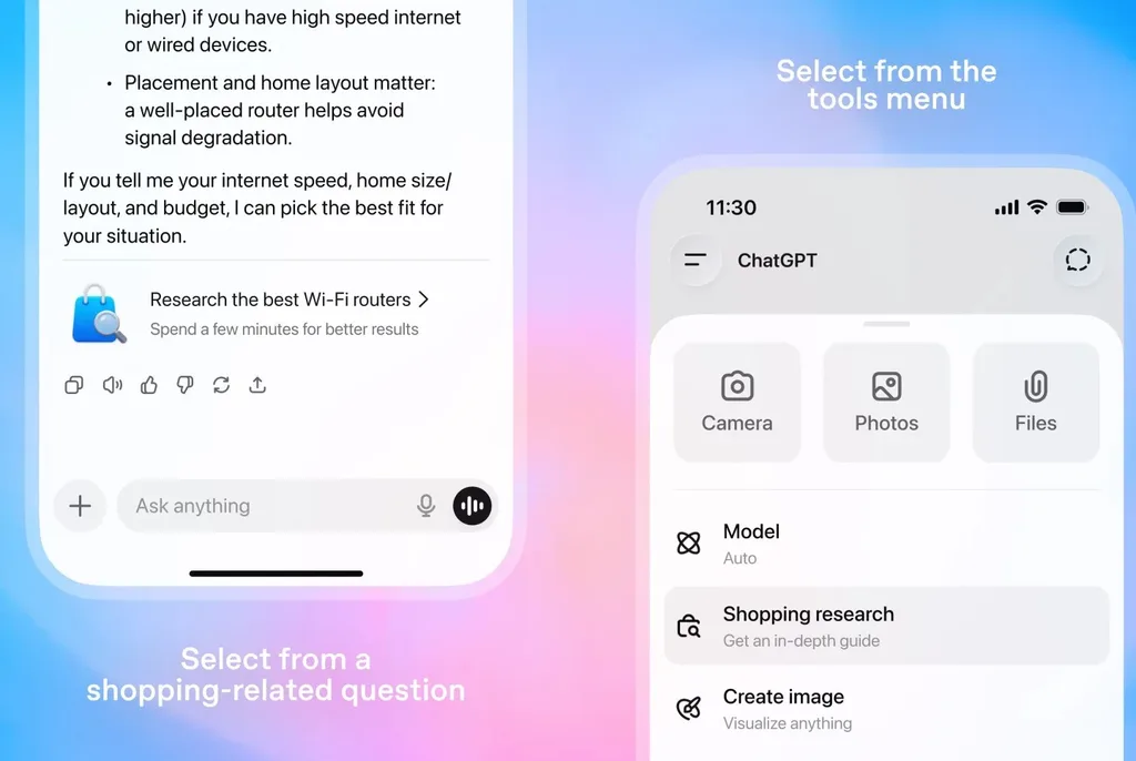 OpenAI, ChatGPT’ye ürün araştırma özelliği ekledi