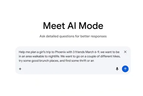 Google’ın AI Modu seyahat planlamasını görselleştiriyor