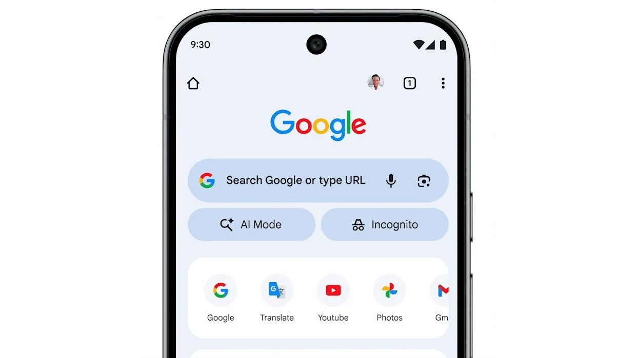 Google Chrome mobilde yapay zekâ modunu daha görünür hale getiriyor