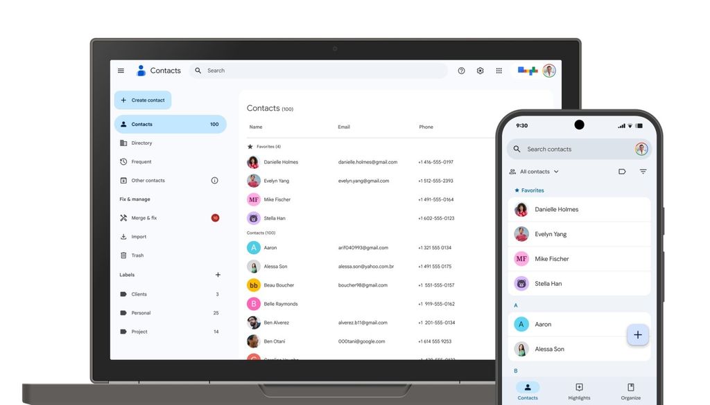 google kişiler uygulaması android 17