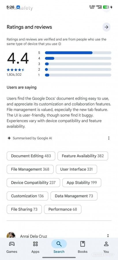 Google, Play Store’da yorum okuma deneyimini yapay zekâ ile sadeleştiriyor