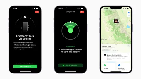 iPhone’lara uydu bağlantısıyla fotoğraf ve harita desteği geliyor