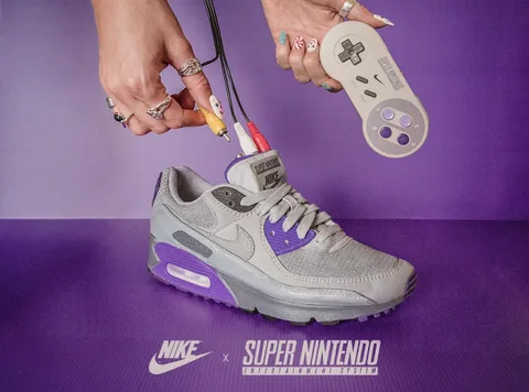 SNES 35. yıl dönümünde Nike Air Max 90’ın içine yerleştirildi